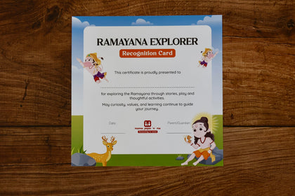 Ramayana Activity Experience with completed giant puzzle, Dharma Cards and activity book