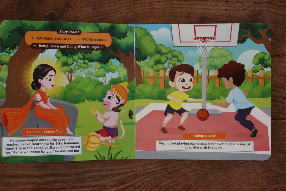 Ramayana courage value connected to a school experience